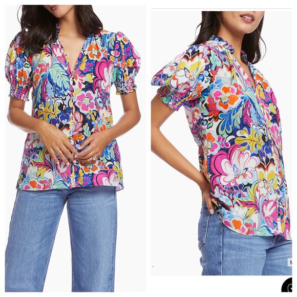 Robert Graham Silk Blouse - Picture 1 of 8